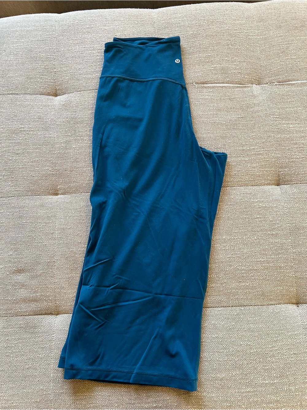 lululemon Align Wide Leg Crop Nulu Pants Deep Teal Size 16